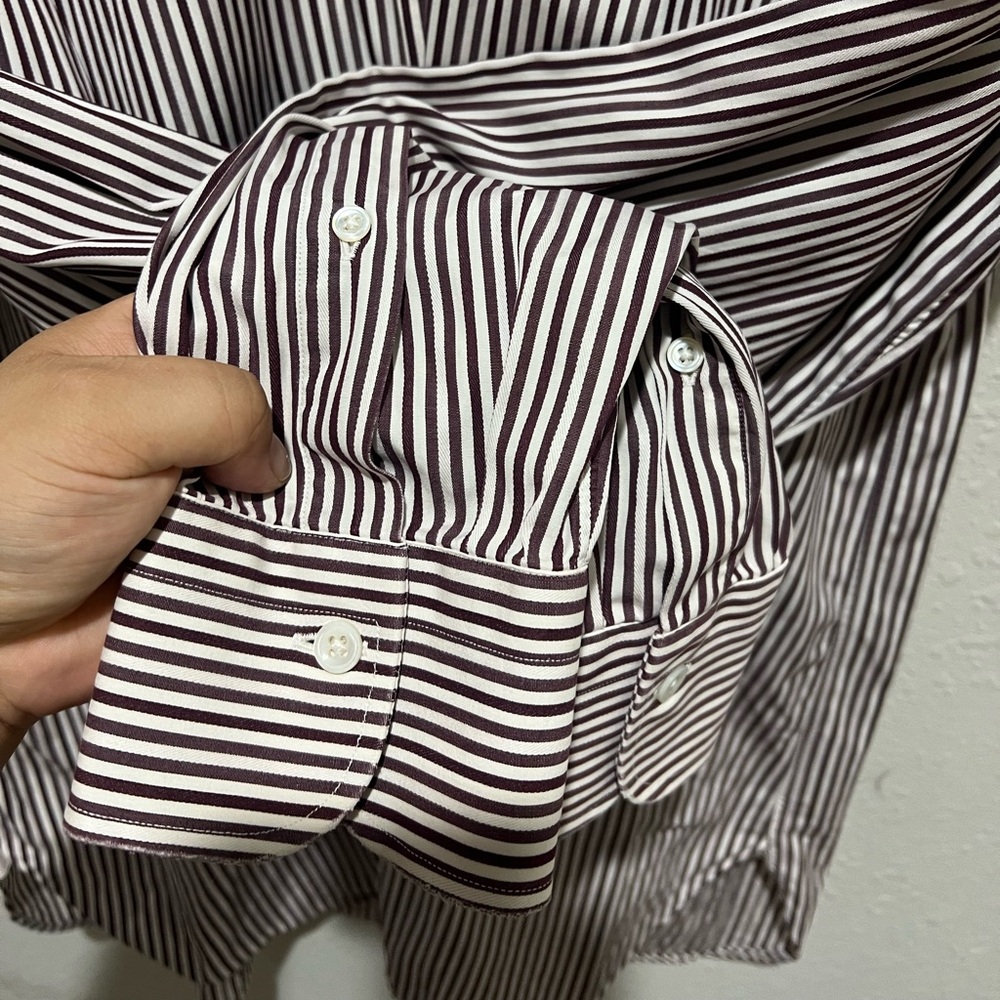 Ermenegildo Zegna Dress Shirt 42/16.5 Striped - Picture 2 of 7